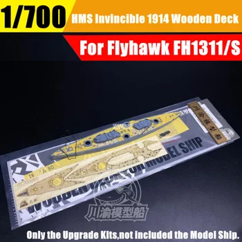 1/700 Деревянная палуба + Маскировочный лист + Цепь для Flyhawk FH1311 HMS Invincible 1914