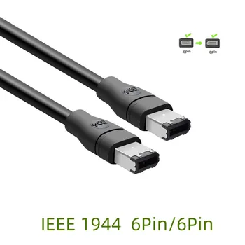 1394 Кабель IEEE 6 Pin Male -6 Pin Male длиной 6 футов для Mac Pro, MacBook Pro, Mac Mini, ПК iMac, Цифровых камер, SLR
