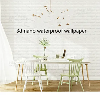 3d нано водонепроницаемые обои кирпичные обои обои для украшения дома