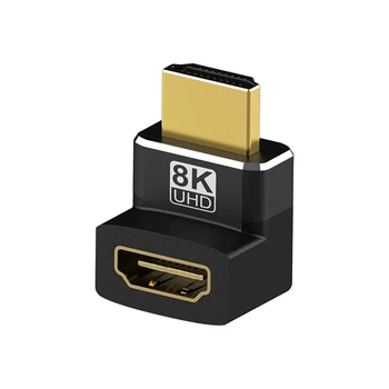 8K HDMI-совместимый прямоугольный адаптер, совместимый с HDMI разъем для мужчин и женщин, удлинитель HD