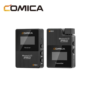 COMICA BoomX-D PRO D1 1-Trigger-1 Двухканальная Беспроводная Микрофонная система 2.4G с Эффективным радиусом действия 100 М для Зеркальной камеры Смартфона