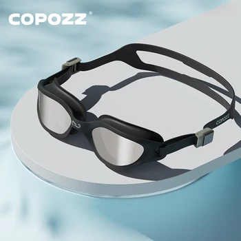 COPOZZ HD Регулируемые плавательные очки с защитой от запотевания и ультрафиолета, плавательные очки для плавания, профессиональные силиконовые очки для плавания для мужчин