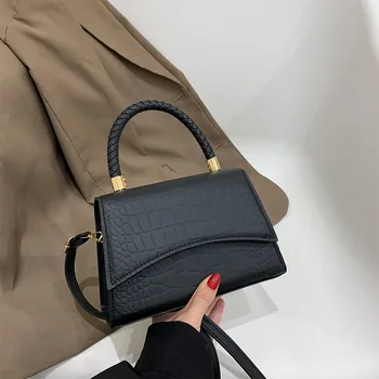 HUAXI, сумка через плечо из цельной искусственной кожи, модные дизайнерские сумки, сумки с верхней ручкой для женщин, повседневные сумки через плечо