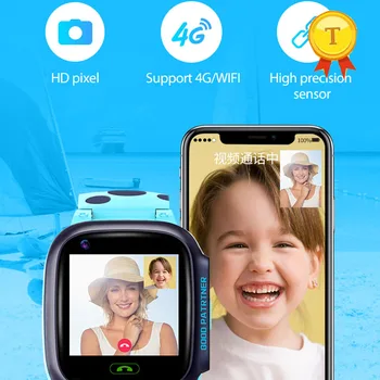 IP67 Водонепроницаемые Смарт-часы 4G kids Remote Monitor Camera GPS WIFI Детские Студенческие Наручные часы SOS Video Call gps Tracker