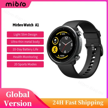 Mibro A1 Smartwatch Глобальная Версия Монитор Сердечного Ритма с Кислородом В крови 5ATM Водонепроницаемые Модные Bluetooth Спортивные Мужские Женские Смарт-Часы