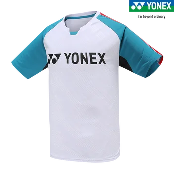 Yonex теннис спортивный Трикотаж спортивная одежда спортивная одежда одежда для бадминтона 2022 футболка с коротким рукавом мужчины женщины 110380BCR
