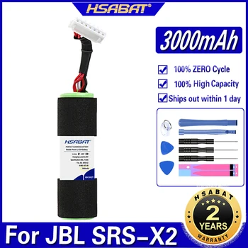 Аккумулятор максимальной емкости HSABAT 9-885-197-08 SF-02 емкостью 3000 мАч для аккумуляторов JBL SRS-X2 SRS X2 SRSX2