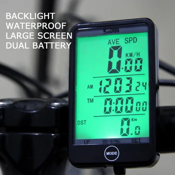 Велосипедный велокомпьютер, водонепроницаемый светодиодный дисплей, велосипедный спидометр, Одометр, подсветка скорости езды на велосипеде, MTB Велосипед, секундомер