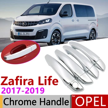 для Opel Zafira Life 2017 2018 2019 Роскошная Хромированная Наружная Дверная Ручка Крышка Автомобильные Аксессуары Наклейки Отделка 4 Дверей