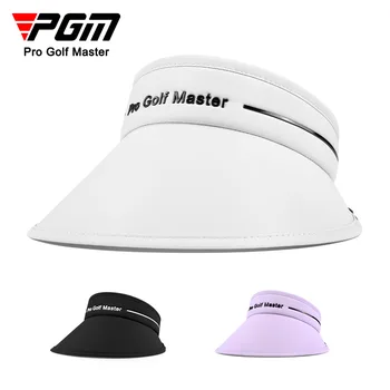 Женская шляпа для гольфа PGM, Солнцезащитный козырек, Дышащий, безголовый, с широкими полями, Устойчивый к ультрафиолетовому излучению, Женские пустые верхние шляпы, солнцезащитная кепка MZ048