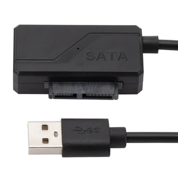 Кабель-конвертер USB 2.0-SATA для 1,8 / 2,5-дюймового внешнего жесткого диска SSD, кабель-адаптер для жесткого диска для ноутбука Notebook