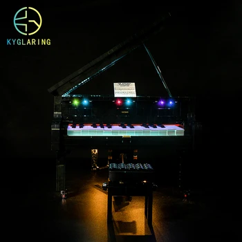 Комплект светодиодной подсветки Kyglaring для серии ideas 21323 grand piano Building Blocks Lighting Set (модель в комплект не входит)