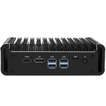 Маршрутизатор 2.5G 4x Intel i226-V 2500 M LAN Celeron J4125 2xDDR4 HDMI1.4 DP1.2 Безвентиляторный Мини-ПК OPNsense Firewall Appliance VPN-сервер