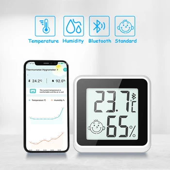 Мини ЖКЦифровой термометр Гигрометр в помещении Электронный измеритель температуры Датчик Метеостанция для дома