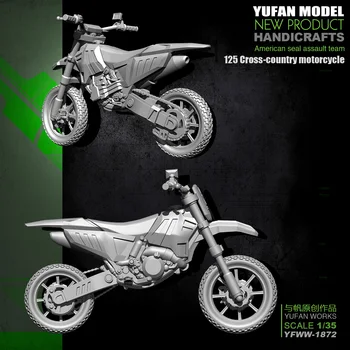 Модель Yufan 1/35 Смоляной Солдат из 125 Комплектов моделей внедорожных мотоциклов Yfww-1872