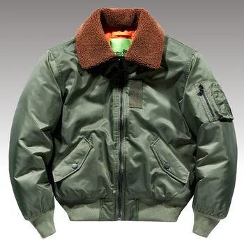 Мужская зимняя винтажная куртка пилота ВВС США M-01 Bomber Flight, уличная одежда, военная хип-хоп Тактическая армейская верхняя одежда, пальто