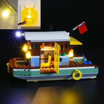 Набор USB-фонарей для конструктора Lego 31093 Riverside Houseboat Blocks Building Set - (модель LEGO в комплект не входит)
