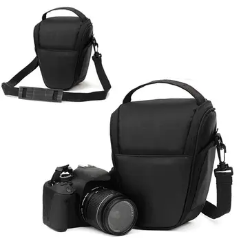 Нейлоновый Треугольный Черный Фотоаппарат Сумка Рюкзак Плечевой Ремень Зеркальный Чехол для Canon Nikon Sony SLR DSLR