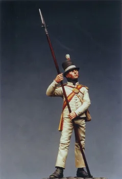 Неокрашенный комплект 1/25 70 мм Сержант 91-й солдат 70 мм фигурка Историческая фигура Набор смолы