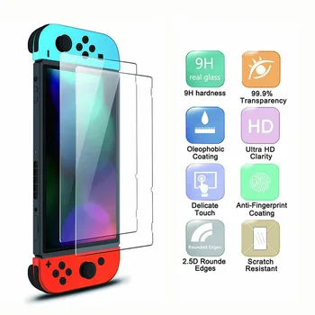 Новое защитное стекло для Nintendo Switch, 1 упаковка, защитная пленка для экрана из закаленного стекла для Nintendo Switch, аксессуары NS Glass