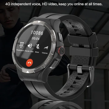 Новые мужские 4G Смарт-часы с 1,43-дюймовым экраном, 4GBRAM + 128 ГБ Оперативной памяти, nano sim-карта, мониторинг сердечного ритма, сна, спортивные умные часы