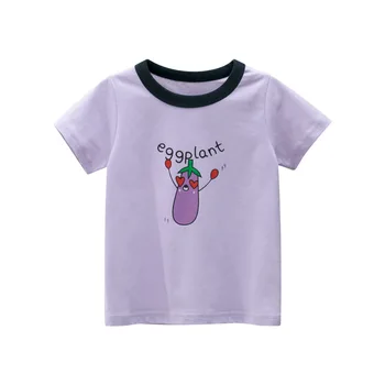От 2 до 8 ЛЕТ Футболка для маленьких девочек Летняя одежда для малышей Хлопковая футболка с коротким рукавом Милая Милая Футболка Прекрасный Детский наряд