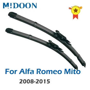 Щетки стеклоочистителя MIDOON для Alfa Romeo Mito Подходят для защелкивания рычагов 2008 2009 2010 2011 2012 2013 2014 2015