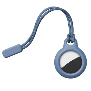 1 шт. надежный держатель с ремешком для Apple Airtag Case, брелок для защиты от царапин, защитный чехол-бампер с ремешком