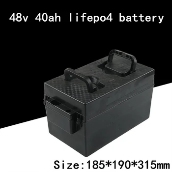 48v 40ah Lifepo4 Аккумулятор 2000W 48V Lifepo4 Baterie + 5A Зарядное Устройство для AGV Электрический Вилочный Погрузчик Трактор Штабелер Тренер Гольф-Кар RV
