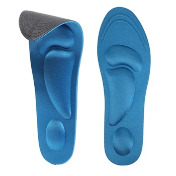 5D Массажные стельки Подушка из пены с эффектом памяти Ортопедическая Губчатая прокладка для снятия боли Спортивная обувь для мужчин и женщин Плоскостопие Арочная стелька