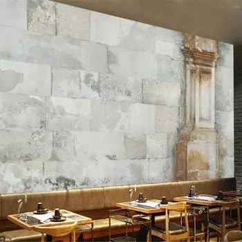 beibehang Пользовательские обои 3d фреска Европейская ретро цементная стена римская колонна инструменты ТВ фон обои 3D papel de parede