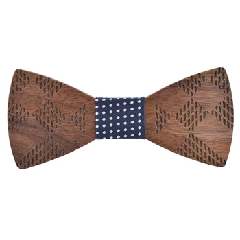 Linbaiway Модная деревянная бабочка для мужских костюмов, джентльменские галстуки-бабочки, вечерние галстуки-бабочки ручной работы, галстук-бабочка для мужчин, аксессуар