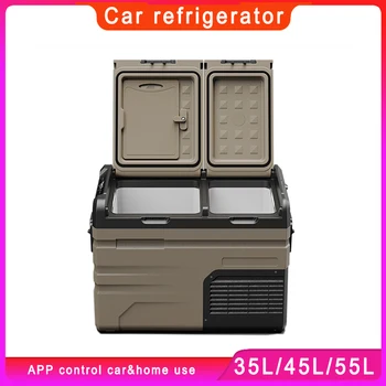 Автомобильный Холодильник TA Alpicool 35L/45L/55L 12V/110V Портативный Компрессорный Охладитель 220V/24V Car Home Fast Refrigeration APP Control