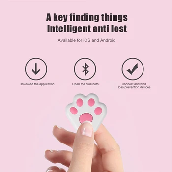 Беспроводной Bluetooth-совместимый Мини-GPS-трекер для домашних животных, Умное устройство защиты от потери, Локатор для собак и кошек, Аксессуары для ошейников для домашних животных