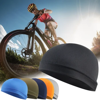 Быстросохнущий шлем, велосипедная кепка, Спортивная шапка для езды на мотоцикле, защита от ультрафиолета, Защита от пота, Унисекс, Внутренняя крышка шлема, Велосипедное снаряжение.