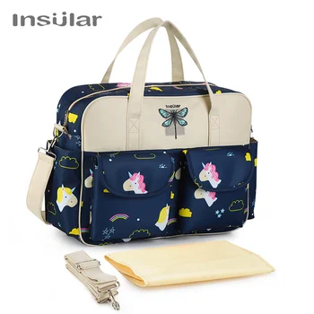 Водонепроницаемая сумка для подгузников нового стиля, дорожная сумка-мессенджер большой емкости, многофункциональные сумки для детских колясок для беременных