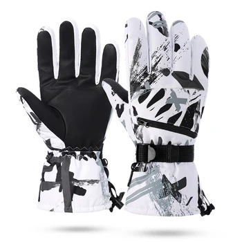 Высококачественные уличные зимние водонепроницаемые мотоциклетные перчатки для вождения на открытом воздухе, теплые зимние мужские ветрозащитные лыжные перчатки