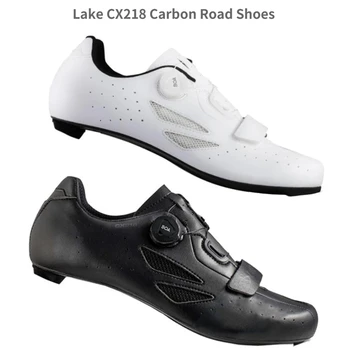 Дорожная обувь LAKE CX218, карбоновая дорожная обувь, обувь с вентиляционным отверстием, обувь с замком, велосипедная обувь