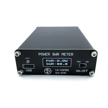 Измеритель мощности 0,5-12 Вт, 1,6-50 МГц, Коротковолновый измеритель PWR для радио QRP USDX MCHF SDR