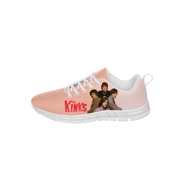 Кроссовки The Rock band Kinks Мужская женская повседневная обувь для подростков, кроссовки для бега, дышащая легкая обувь с 3D-принтом