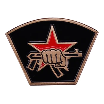 Логотип Спецназа Эмалевая Булавка Звездный Значок Украшение Рюкзака Ювелирные Изделия