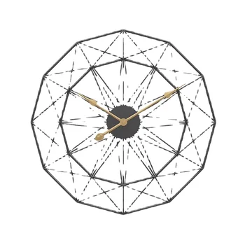 Металлические настенные часы в стиле ретро, Железные Круглые Большие Часы для гостиной, Украшение дома, Бесшумные Кварцевые Настенные часы современного дизайна
