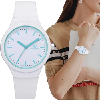 Модные женские часы, минималистичные кварцевые часы, силиконовый ремешок, женские повседневные наручные часы в спортивном стиле на каждый день