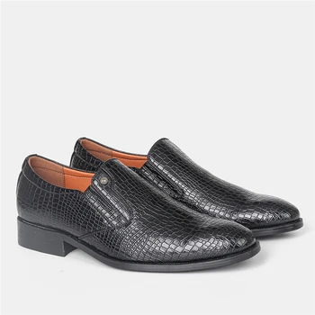 Модные мужские деловые кожаные туфли 2021 года, весенние официальные кожаные туфли, британские остроносые мужские туфли большого размера