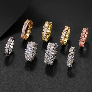 Модные Роскошные Обручальные кольца с кубическим цирконием для женщин, обручальное кольцо с кристаллом Маркиза, ювелирный подарок для вечеринки