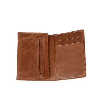 Мужской кожаный бумажник для переноски, женская сумка из клеенки с несколькими картами, короткий кошелек большой емкости