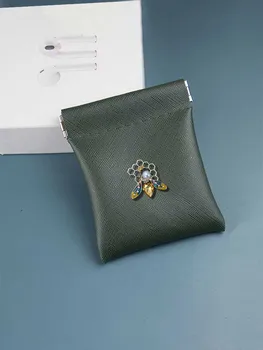 Мягкие кошельки для ключей из искусственной кожи - простая и короткая сумка для рук в стиле модернизма со светящейся сферой