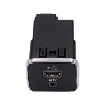 Передний порт зарядки ABS Порт зарядки USB AUX для 2017-2021 Jeep Cherokee Compass 5XG28DX9AD