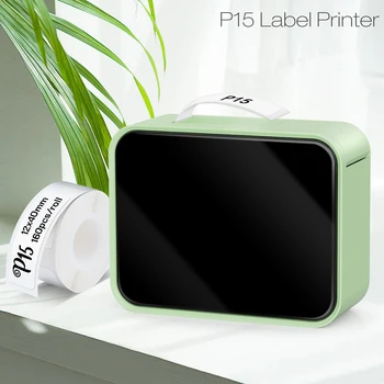 Портативный принтер этикеток P15 с Bluetooth-принтером для печати наклеек, мини-термопринтер, аналогичный принтеру D11 D110