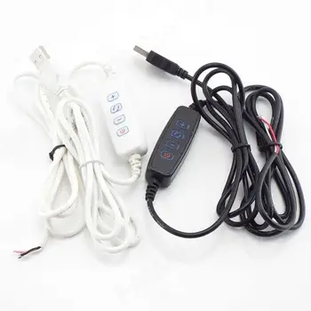 Светодиодный диммер постоянного тока 5 В, USB-порт, Затемнение линии питания, Удлинительный кабель в тон с адаптером для включения-выключения, светодиодная лампочка M20